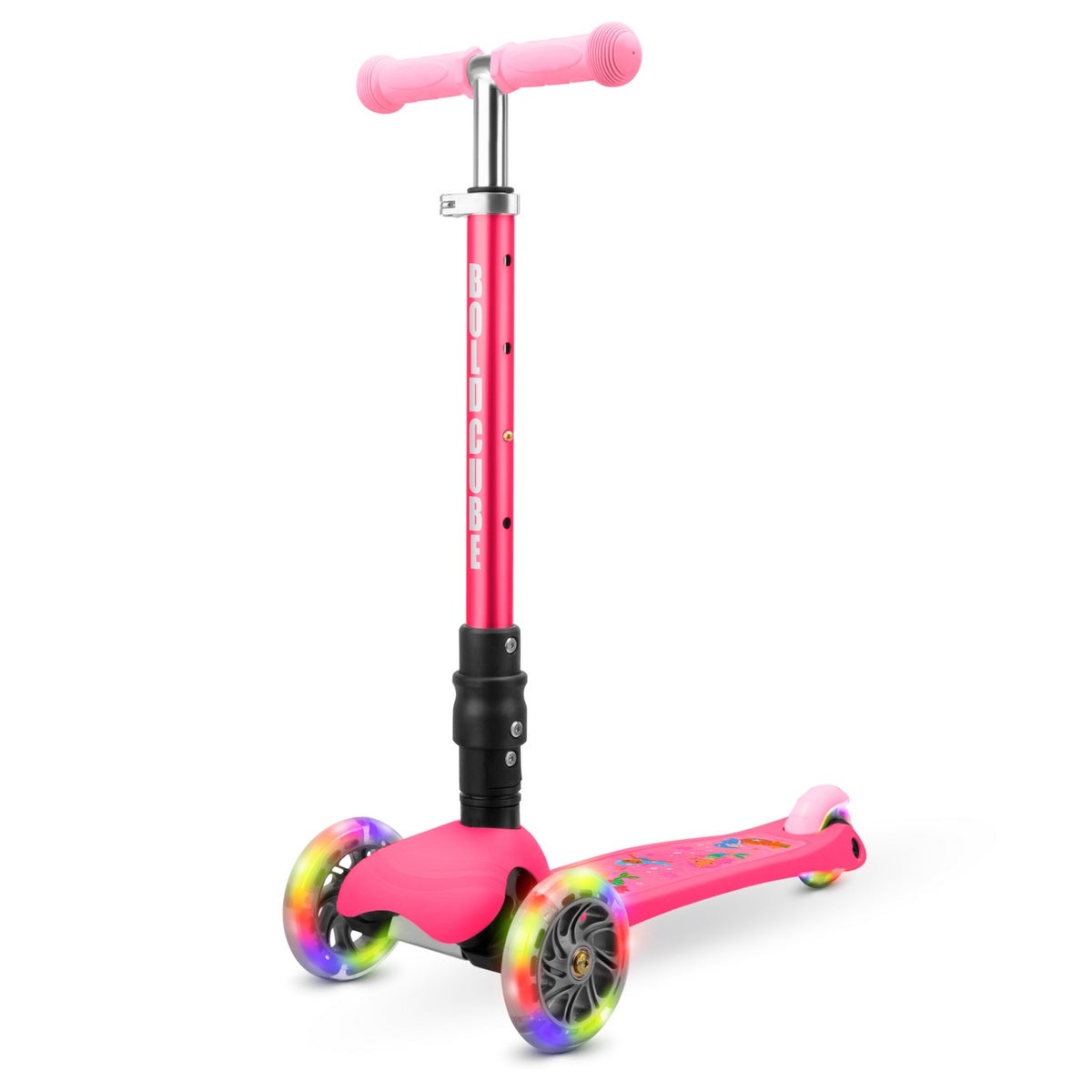 Scooter plegable Boldcube modelo Sirenas con ruedas luminosas de colores